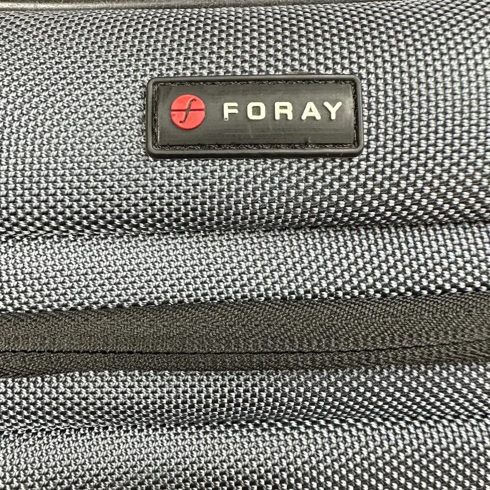 Foray Multi Purpose Travel Bag 17” Laptop Carry Case w Strap Multiple Zippers